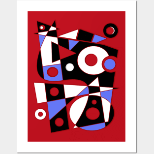 Geometric Abstract Art Posters and Art